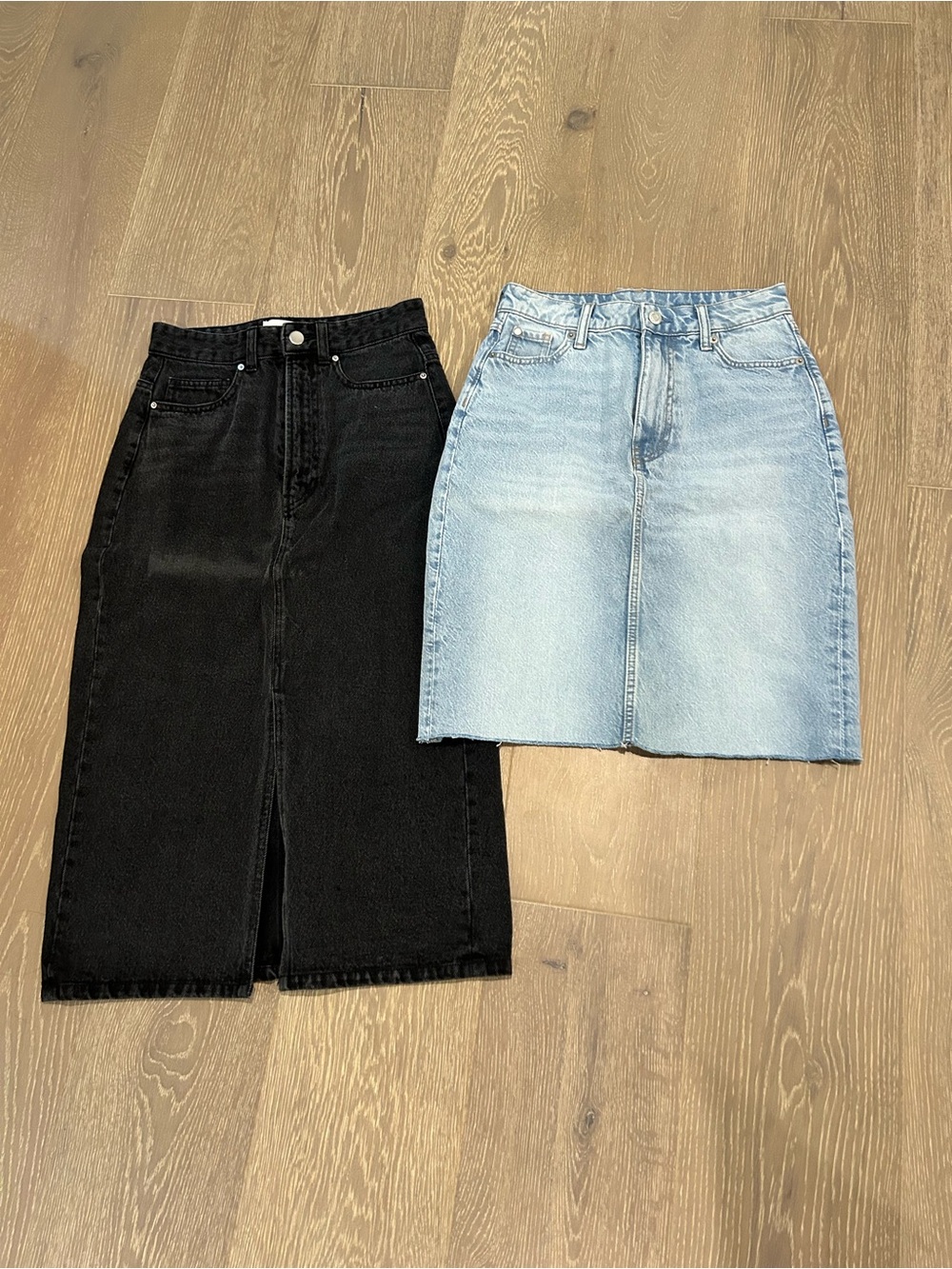 EUC Jean skirts Zara XS